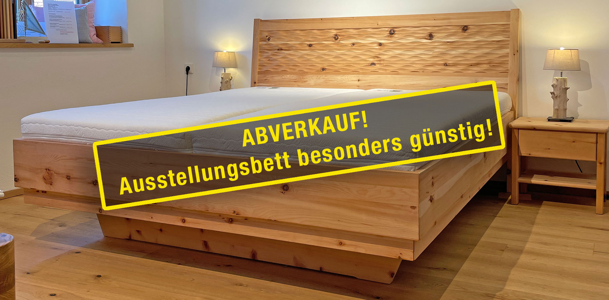 Abverkaufs-Angebot Zirbenbett Viva